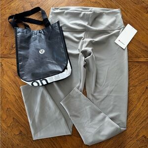 lululemon athletica Light Gray High-Rise Leggings